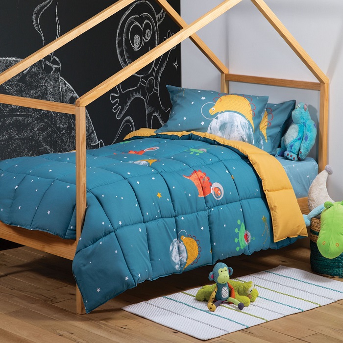 Nef-Nef Παιδικό Πάπλωμα Μονό Blue Roar Into Space 160x220cm.